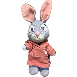 Disney Parks NuiMOs Judy Hopps Zootopia W/ Pink Spirit Jersey Hoodie Plush 8”